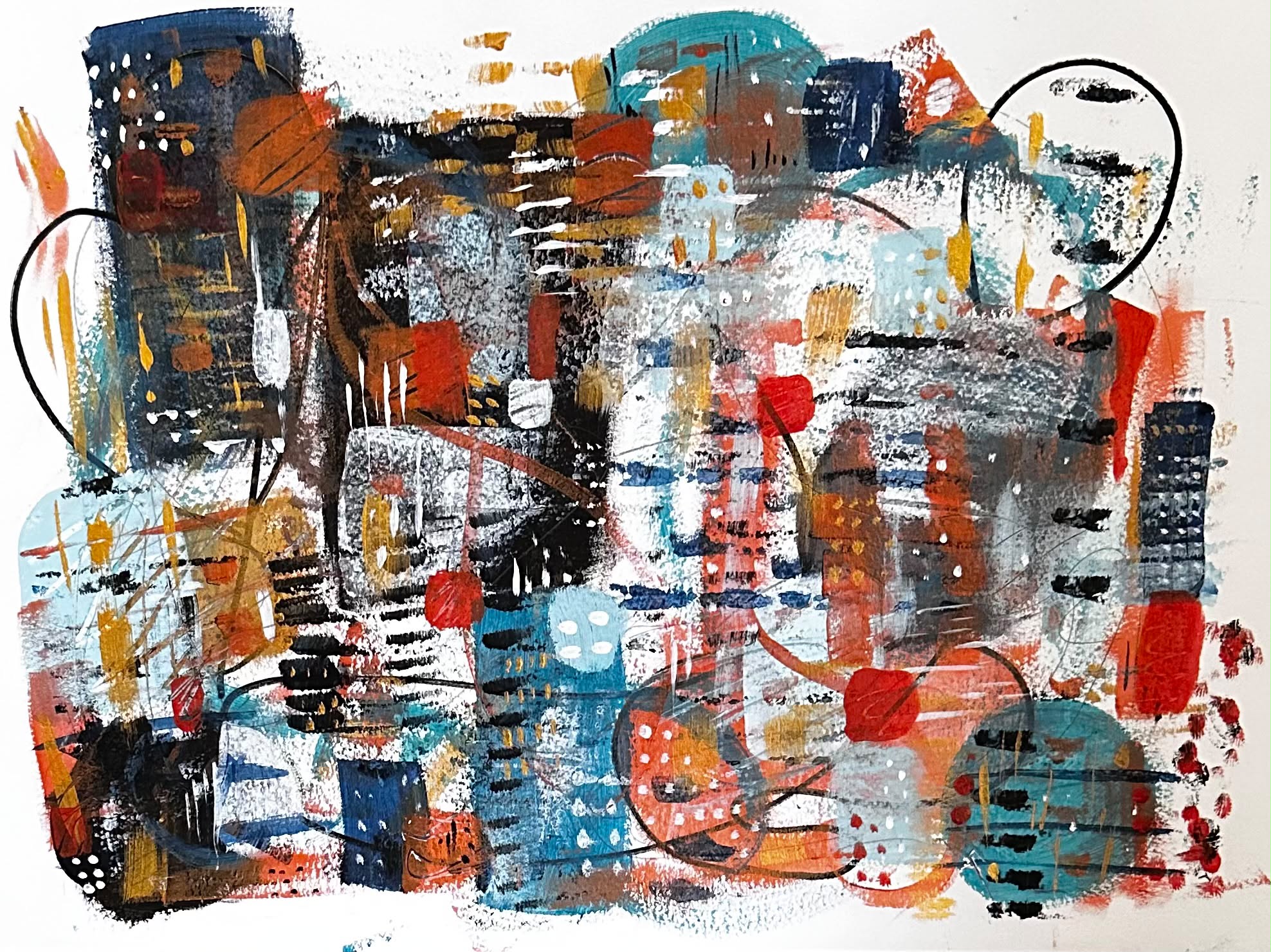 Ink and Acrylic Painting
