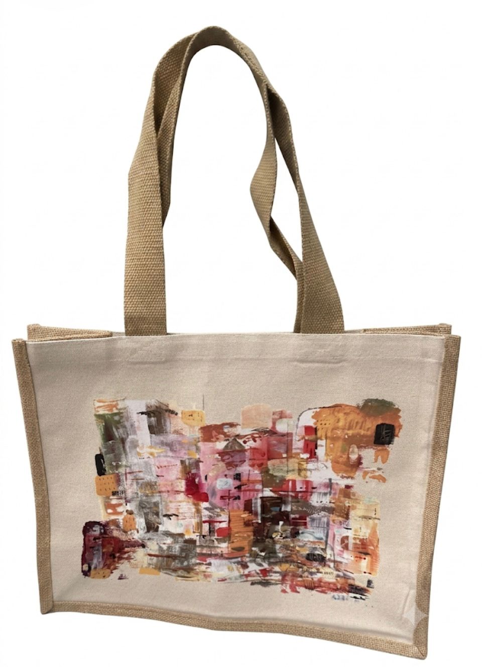 Fragments of Summer Large Jute Bag